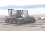 Landtamer amphibeous vehicle on beach